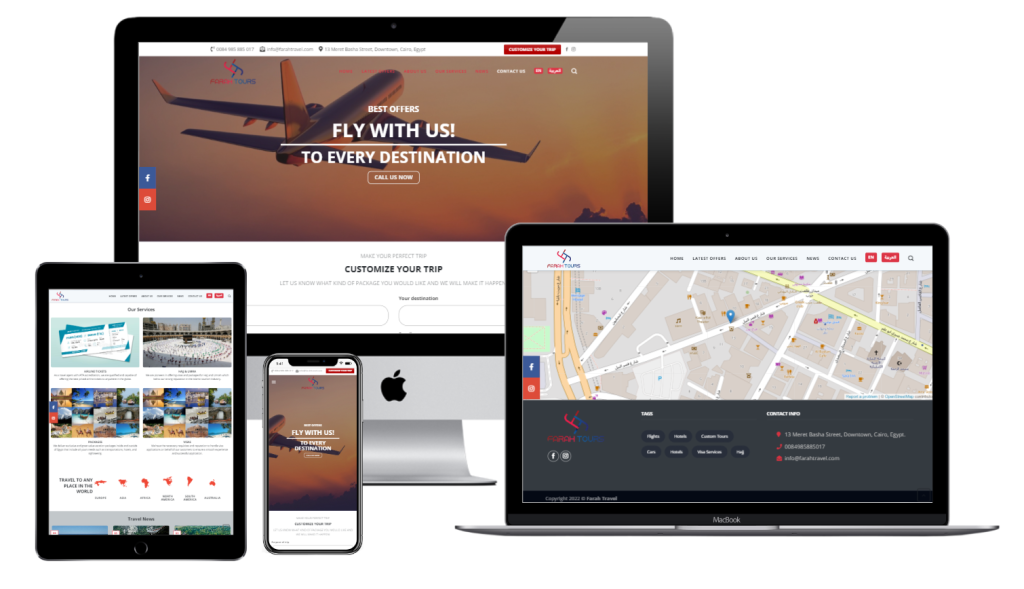 Mẫu website đa ngôn ngữ đặt tour du lịch