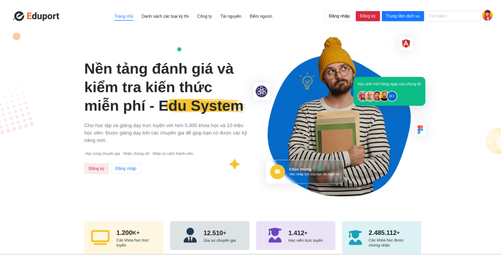 Mẫu Website Giáo Dục Trực Tuyến – Nâng Cao Trải Nghiệm Học Tập