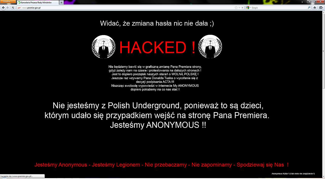 Dấu hiệu website bị hack
